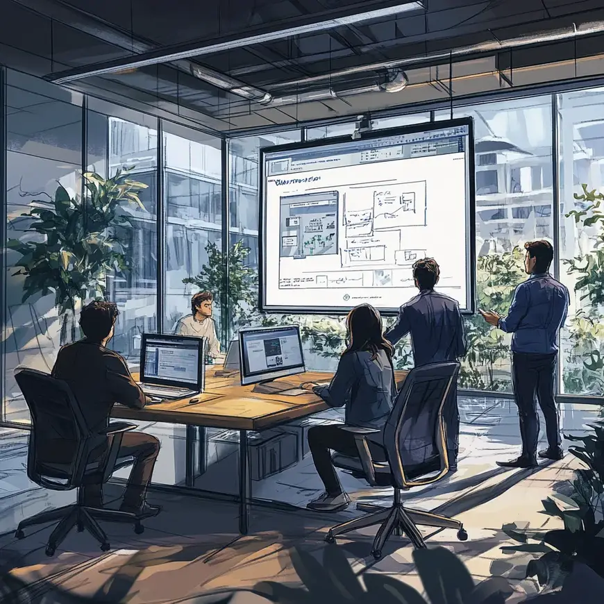 Equipe Trusty Studio en plein travail